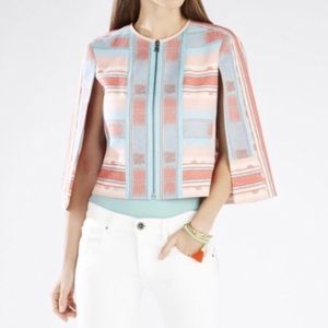 BCBG MAX AZRIA Cape Blazer with Zipper